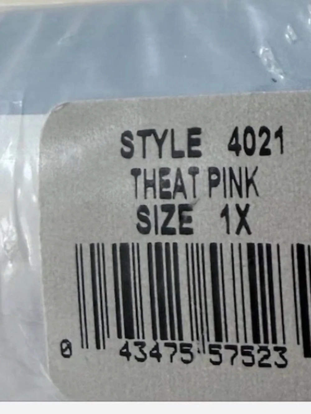 Danskin 1X Plus Footed Tights - Light pink  (Plus Size)